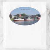 Deux rivières, autocollant Wisconsin (Sac)