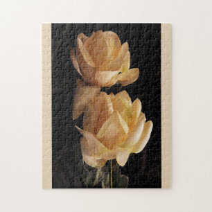Deux, roses jaunes, puzzle