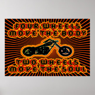DEUX ROUES DÉPLACENT LE POSTER E SOUL