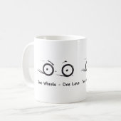 Deux roues - tasses d'une d'amour marque de logo (Devant gauche)