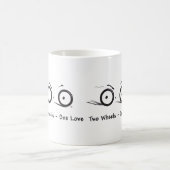 Deux roues - tasses d'une d'amour marque de logo (Centre)