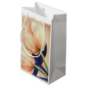 DEUX SAC CADEAU DE TULIPS ORANGE (Dos Angle)