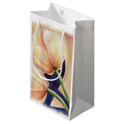 DEUX SAC CADEAU DE TULIPS ORANGE (Devant Angle)