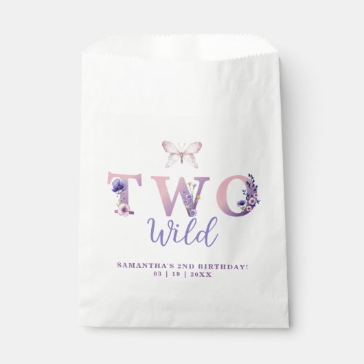 Deux Sacs Fleurs Fleurs 2e Anniversaire Wild (Devant)