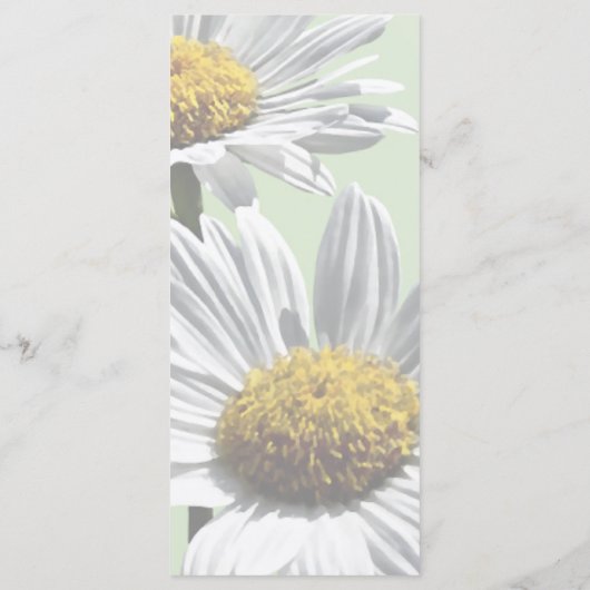 Deux salades dans Sunshine Menu Mariage (Dos)