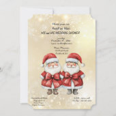 Deux Santas Son et son Wedding shower Invitation (Devant)