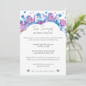 Deux Scoops Sweet Twin Baby shower Invitation (Debout devant)