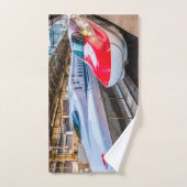 Deux Shinkansen à la gare de Tokyo (Serviette à main)