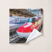 Deux Shinkansen à la gare de Tokyo (Gant de toilette)