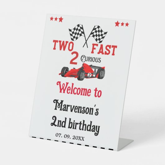 Deux signe de bienvenue rapide 2e fête d'anniversa (Recto)