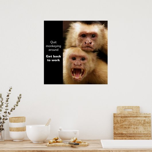 Deux singes Motivation Poster (Cuisine)