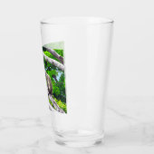 Deux Singes Vertes Assis Dans Un Verre D'Arbre (Gauche)