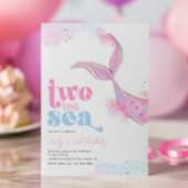 Deux sirènes de mer Invitation d'anniversaire