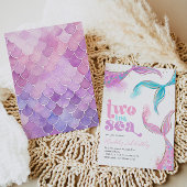 Deux sirènes de mer Invitation d'anniversaire