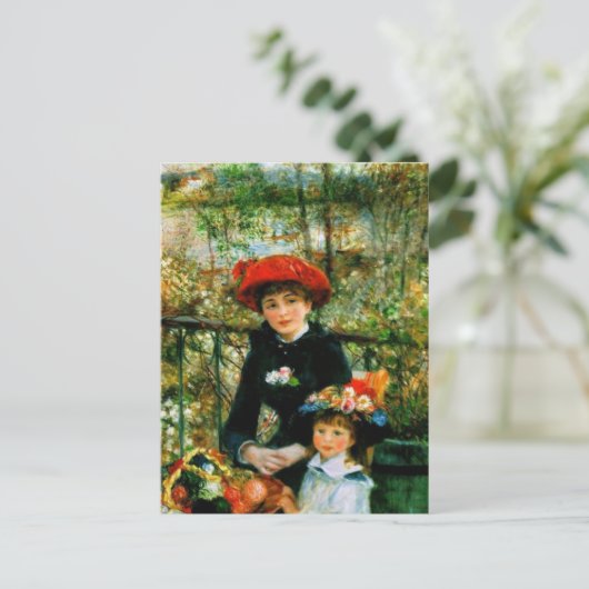 Deux Soeurs sur la terrasse par Renoir Carte posta (Debout devant)