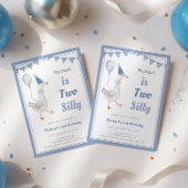 Deux sots Goose Boy 2e Invitation de fête d'annive