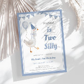 Deux sots Goose Boy 2e Invitation de fête d'annive