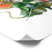 Deux Souris Mignonnes en Amour sur Balcon Poster (Coin)