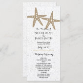 Deux Starfish Beach Fête des mariées programme de  (Devant / Derrière)