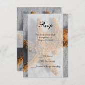 Deux Starfish en Sable, Mariage Plage Sm RSVP Répo (Devant / Derrière)