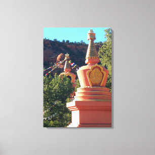 deux stupas ont enveloppé la toile