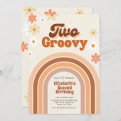 Deux Super invitation de 2ème anniversaire (Devant / Derrière)