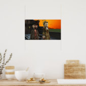 Deux sur le pont - Petite affiche (Cuisine)