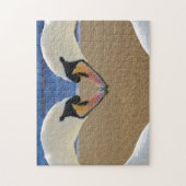 DEUX SWANS DANS L'AMOUR JIGSAW PUZZLE (Vertical)