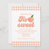 Deux Sweet Peach Invitation du 2e anniversaire (Devant)