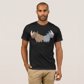 Deux T-Shirt Rhinos Cartoon (Devant entier)