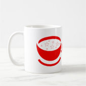 Deux tasses à café rouge avec étoiles (Gauche)