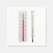 Deux thermomètres Serviettes en papier (Devant)