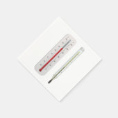 Deux thermomètres Serviettes en papier (Coin)