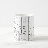 Deux tonalités Bookish Lookish Affair Coffee Mug (Centre)
