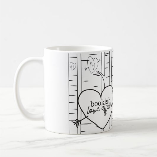 Deux tonalités Bookish Lookish Affair Coffee Mug (Gauche)