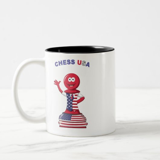 Deux toned USA Coffee mug (Gauche)