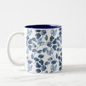 Deux tons bleu denim Mug feuilleté (Gauche)