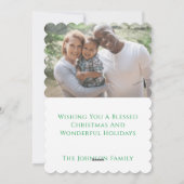 Deux tons modernes Joyeux Noël Carte de voeux (Dos)