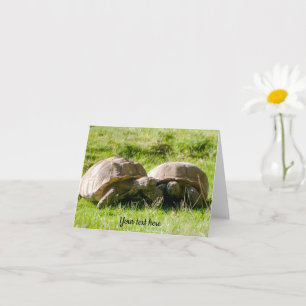 Deux Tortues - Meilleurs Amis! Carte de vœux