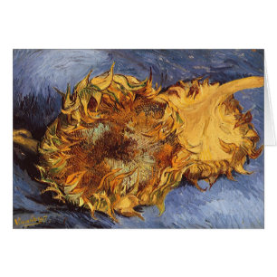 Deux tournesols coupés par Vincent van Gogh