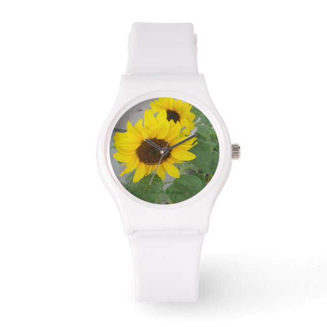 Deux tournesols montre sportive (Recto)