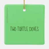Deux tourterelles ornement de Noël (Dos)
