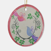 Deux tourterelles Ornement de Noël (Gauche)