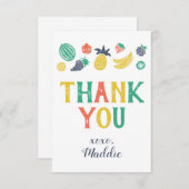 Deux tti Fruiti Deuxième Merci d'anniversaire (Devant / Derrière)