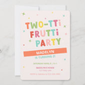 Deux tti Frutti 2e Invitation anniversaire pour fi (Devant)