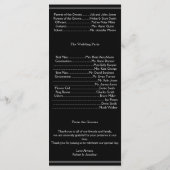 Deux Tuxedos avec Red Rose Gay Wedding Programme (Dos)