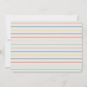 Deux Unicorn Twonicorn Invitation de fête d'annive (Dos)