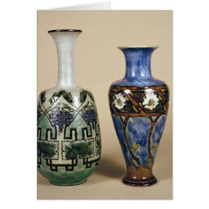 Deux vases à Doulton par Eliza Simmance, c.1880