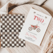 DEUX Vélo Fast Red Dirt Birthday Invitation