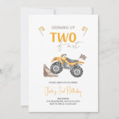 DEUX Vélo Quad Fast 4 Wheeler Invitation Anniversa (Devant)